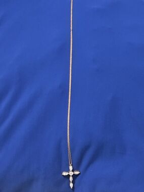 Delicate Rose Gold Cross Necklace